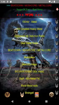 Heavy Metal & Rock Music Radio android App screenshot 6